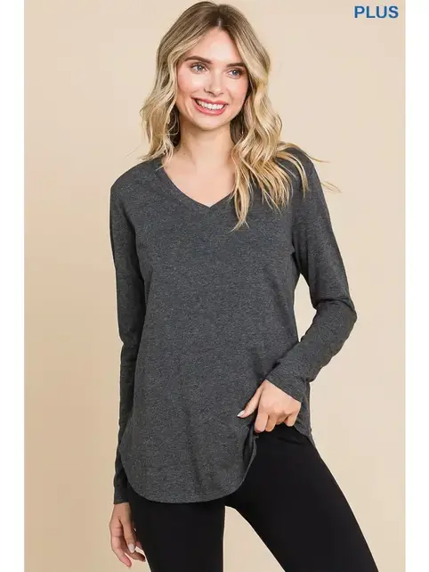 Lennox V-Neck Long Sleeve Top