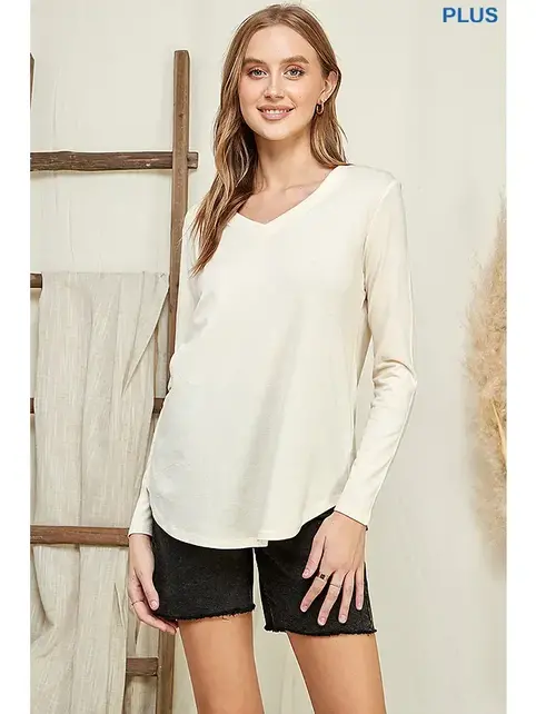 Lennox V-Neck Long Sleeve Top