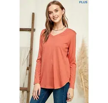 Lennox V-Neck Long Sleeve Top