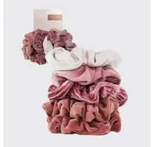 Velvet Scrunchies - Blush and Mauve