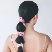 Velvet Scrunchies - Blush and Mauve Velvet Scrunchies - Blush and Mauve