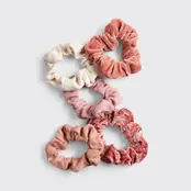 Velvet Scrunchies - Blush and Mauve Velvet Scrunchies - Blush and Mauve