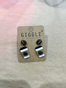 Lg Coffee + Bean Clay Earring Set, Stainless Stud