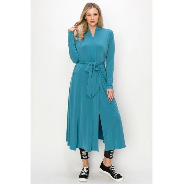 Wrenlee Belted Cardigan - Blue
