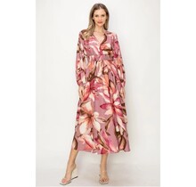 Wesley Long Sleeve Maxi Dress - Mauve