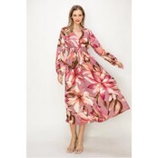 Wesley Long Sleeve Maxi Dress - Mauve