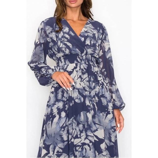 Weston Floral Maxi Dress - Blue