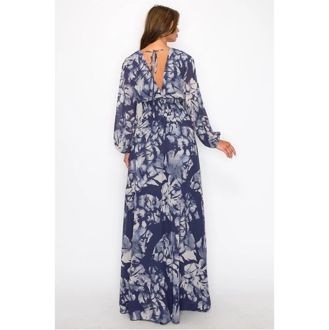 Weston Floral Maxi Dress - Blue