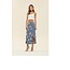 Hudson Floral Midi Skirt - Dusty Blue