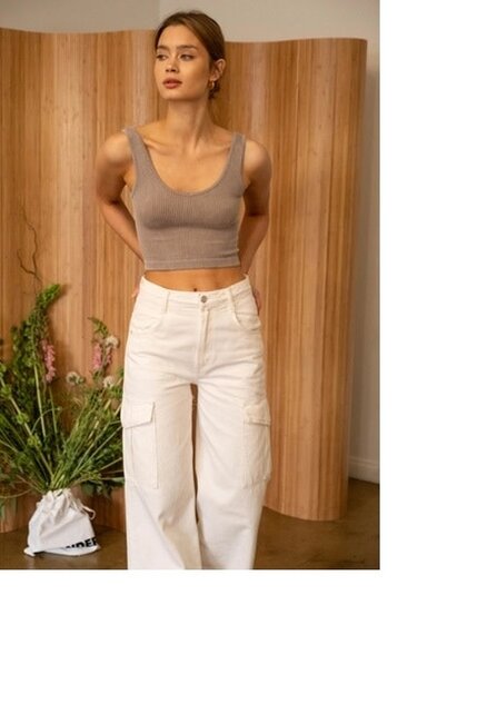 Harmony Rib Knit Cropped Tank