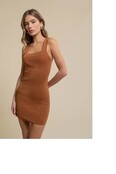 Harbor Scoop Neck Knit Dress - Copper