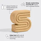 Kitsch Coconut Oil Shampoo Bar for Dry Damaged Hair