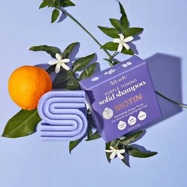 Purple Toning Shampoo Bar for Color Treated & Grey Hair