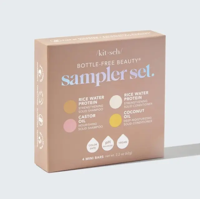 Kitsch Shampoo + Conditioner 4pc Sampler Set