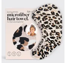 Microfiber Hair Towel in Leopard
