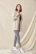Adley Oversized Double Pocket Blazer - Natural