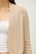 Penelope Knit Open Front Cardigan - Sand