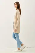 Penelope Knit Open Front Cardigan - Sand