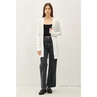 Penelope Knit Open Front Cardigan - White