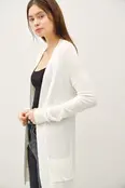 Penelope Knit Open Front Cardigan - White