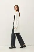 Penelope Knit Open Front Cardigan - White