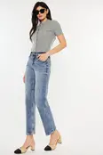 Kancan Tilda High Rise Slim Straight Leg Jeans