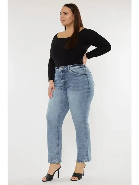 Kancan Tilda High Rise Slim Straight Leg Jeans