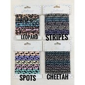 Leopard Mix Print Hair Tie Set