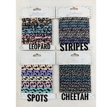 Leopard Mix Print Hair Tie Set