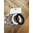 Black/ White Spiral Hair Tie