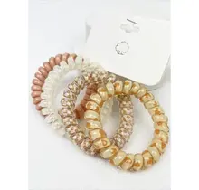 Neutral Spiral Hair Ties