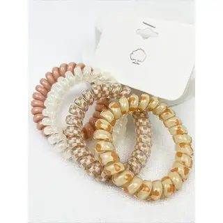 Neutral Spiral Hair Ties