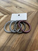 Multicolor Spiral Hair Ties