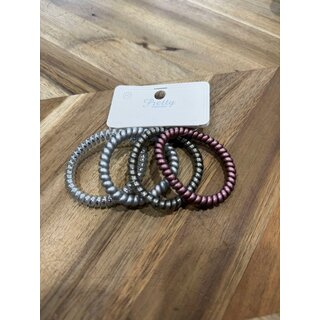 Multicolor Spiral Hair Ties