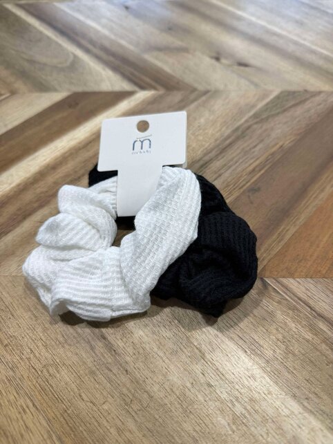 Waffle Knit Scrunchie Set