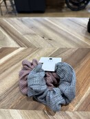 Waffle Knit Scrunchie Set