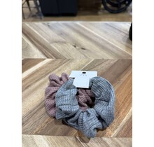 Waffle Knit Scrunchie Set