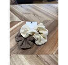 Waffle Knit Scrunchie Set