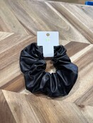 Faux Leather Scrunchie