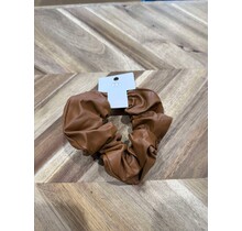 Faux Leather Scrunchie