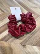 Faux Leather Scrunchie
