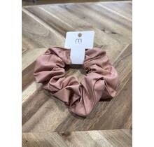Faux Leather Scrunchie