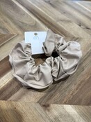 Faux Leather Scrunchie