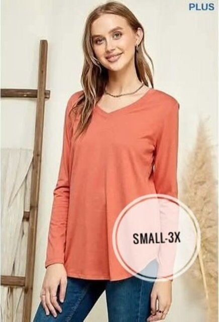 Lennox V-Neck Long Sleeve Top