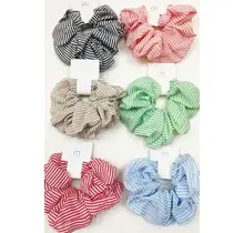 Stripe Pattern Large Scrunchie