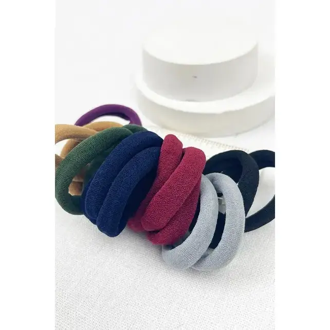 Dark Color Tone Hair Tie 16/Set