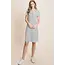 Taytum Midi Stripe Dress - Black/White