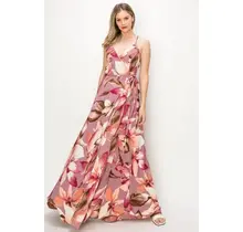 Wynn Sleeveless Maxi Wrap Dress - Mauve
