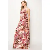Wynn Sleeveless Maxi Wrap Dress - Mauve