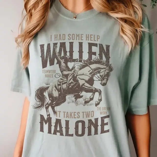 Wallen Malone Graphic Tee - Sage Wallen Malone Graphic Tee - Sage
